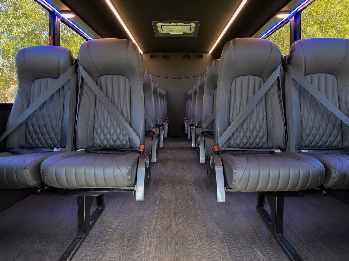 15 passenger minibus inside