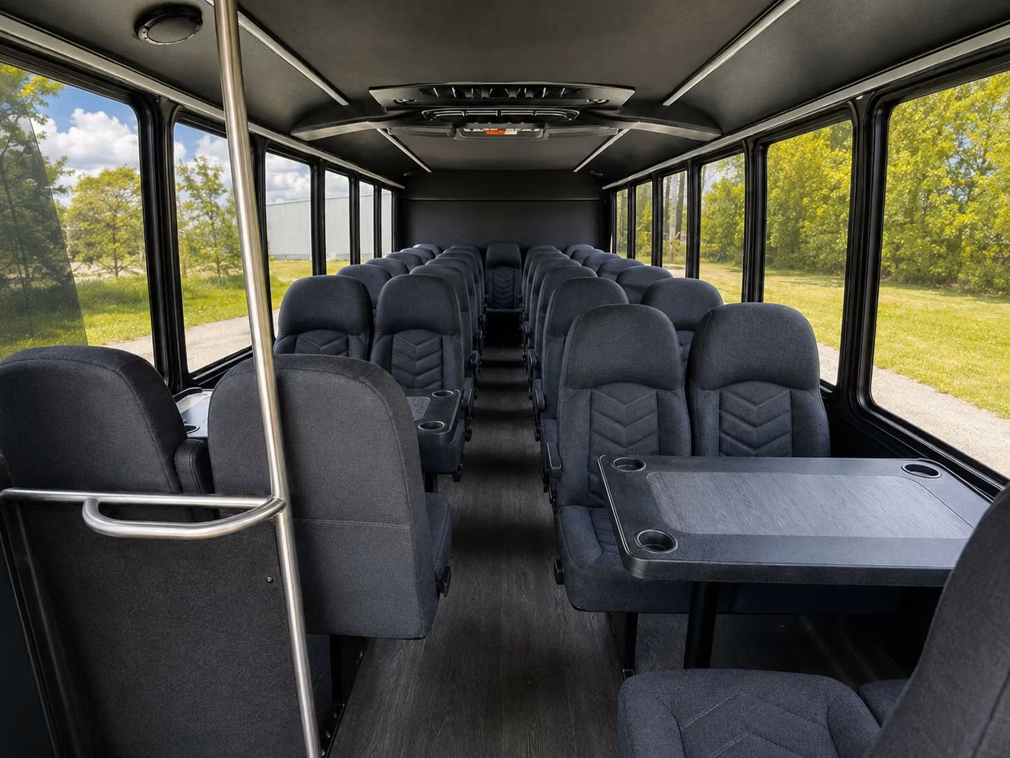 18 passenger minibus interior