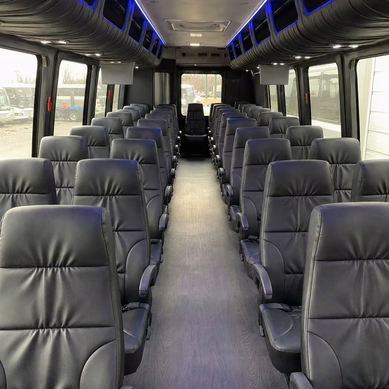 28 passenger minibus interior