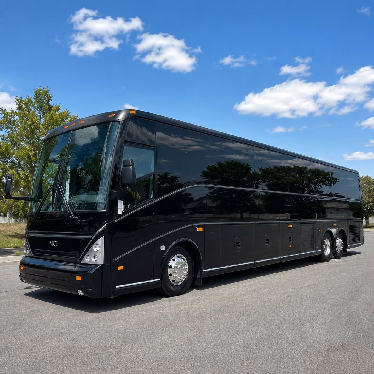 ventura charter bus rental exterior