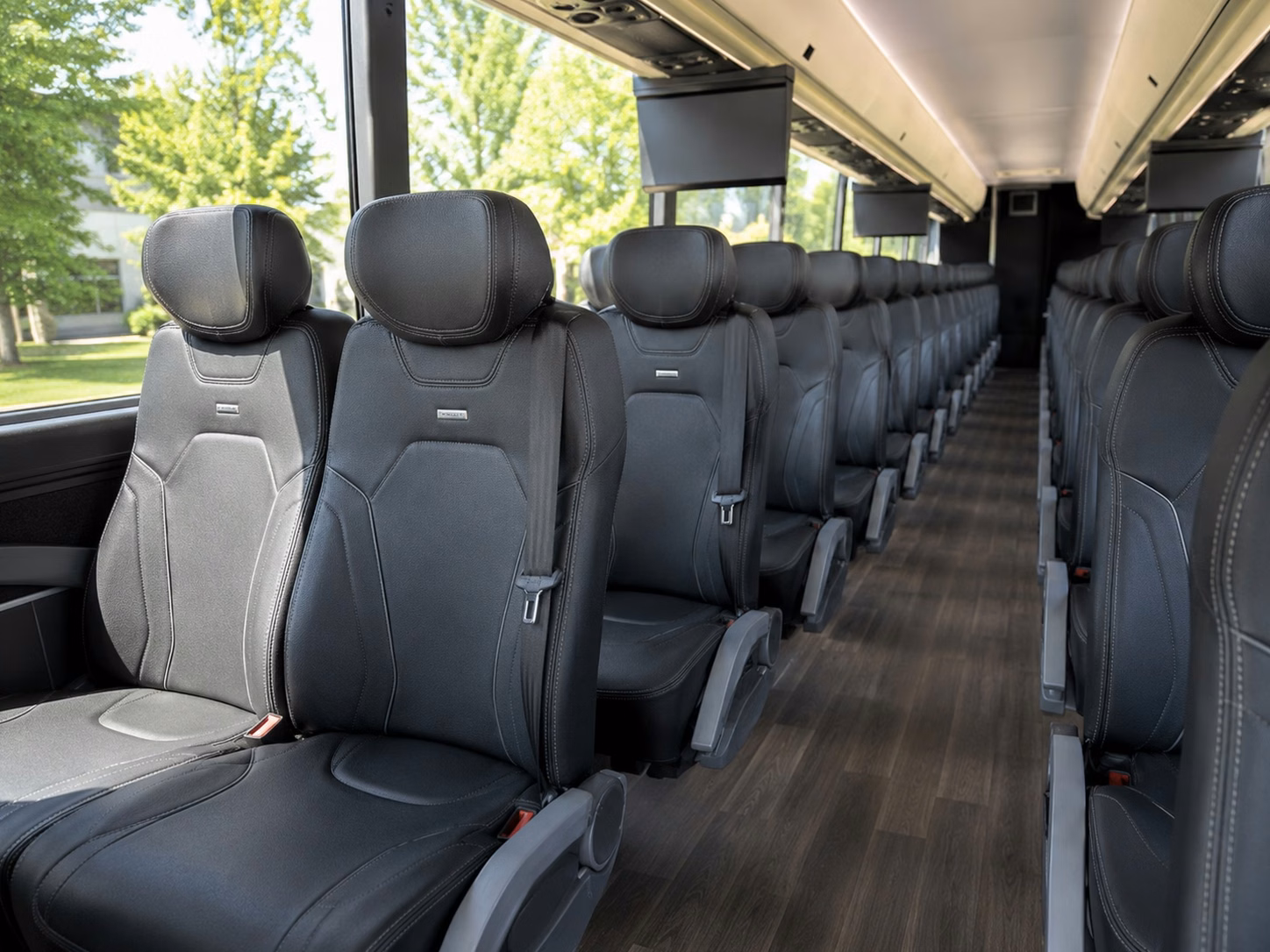 ventura charter bus rental interior